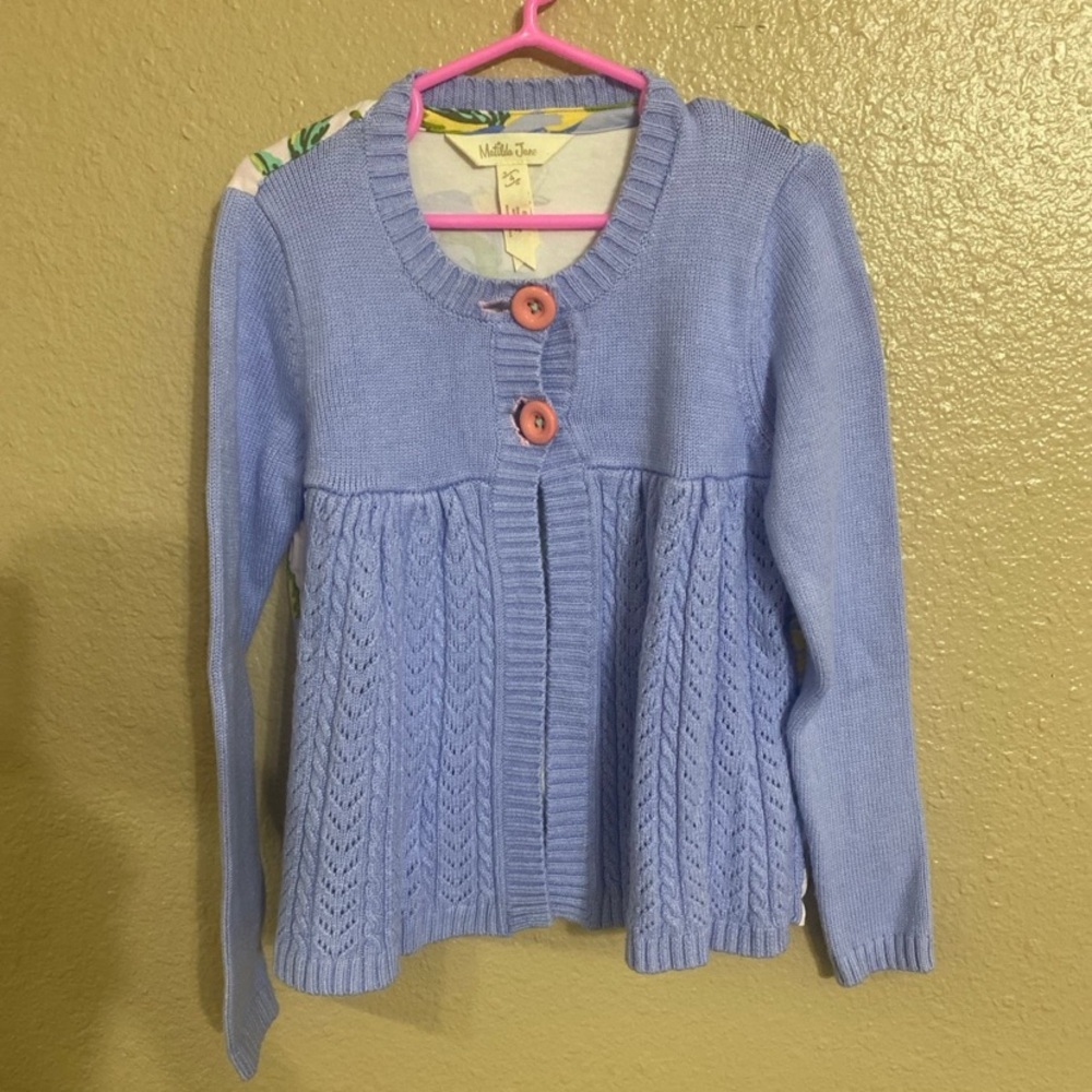 Matilda Jane Light Blue Cardigan with Button Accents
